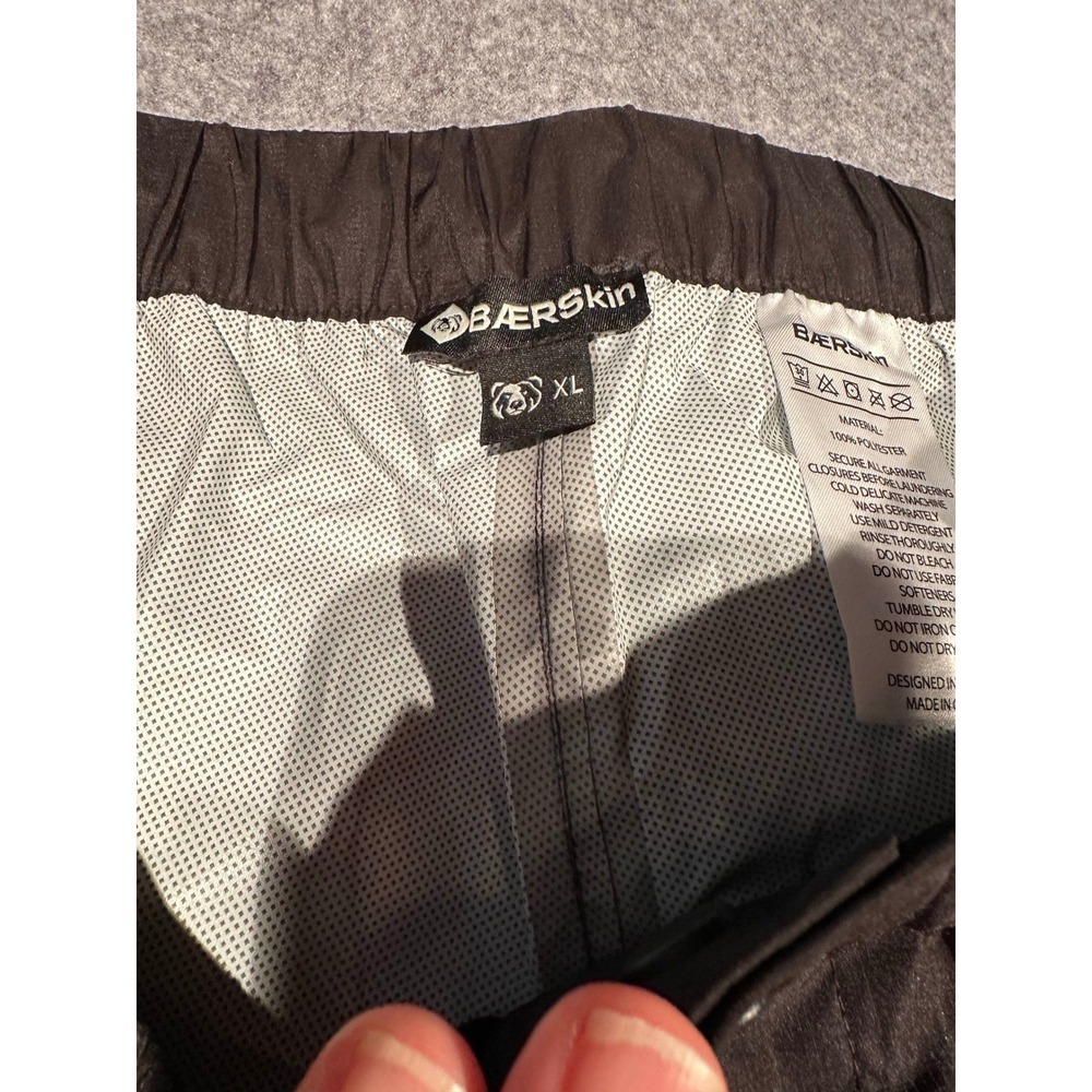 Baerskin Tactical Rain Pants Mens XL Black Waterproof Packable Outdoor Hiking - Picture 2 of 6